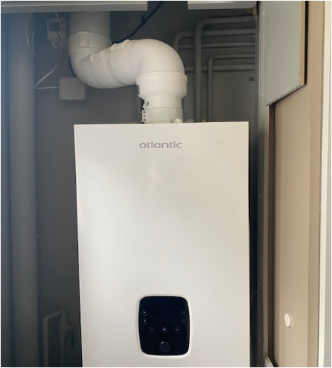 Installation Chaudière Gaz  Condensation ATLANTIC THPE, compatible GAZ VERT  