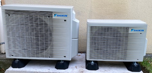 Pose de deux Pompes à chaleur AIR/AIR Daikin à SENLIS dans l'Oise (60)